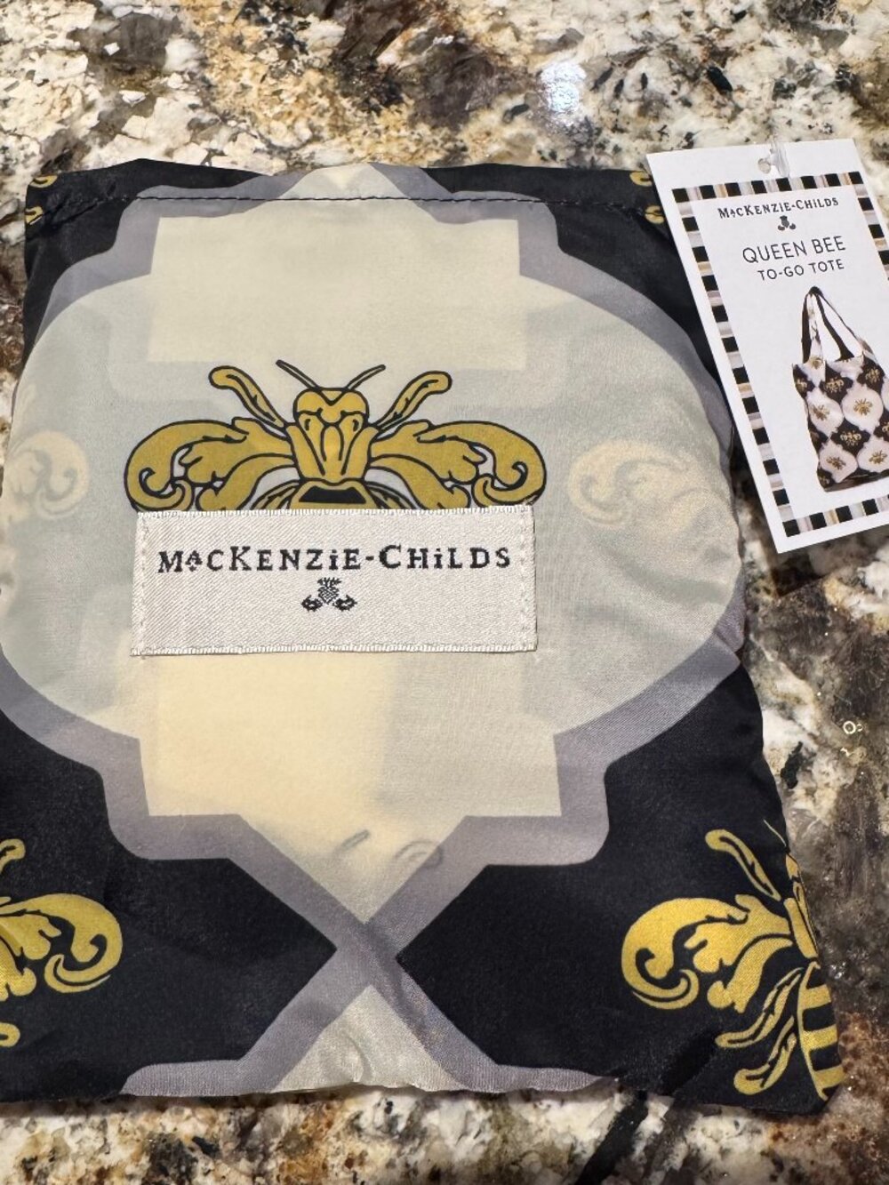 MacKenzie-Childs Queen Bee To-Go Tote - Picture 2 of 4